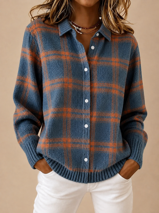 Chemise Maille à Carreaux